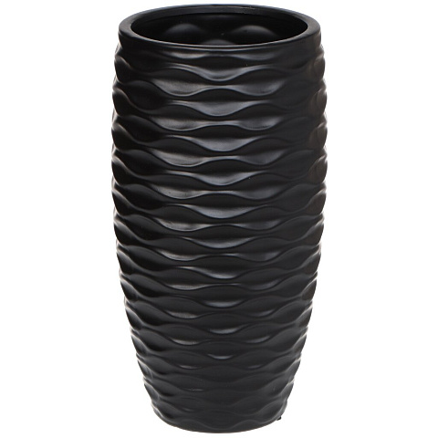 Ваза для сухоцветов керамика, настольная, 37.5 см, Y3-1275, черная