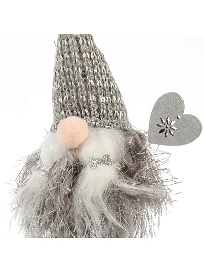 Фигурка декоративная Гномик, 22 см, серая, Y4-8434