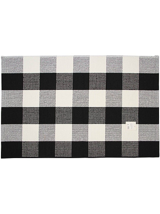 Коврик 0.6х0.9 м, прямоугольный, серый, хлопковый, Y4-6807