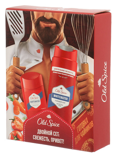 Набор подарочный для мужчин, Old Spice, WhiteWater, дезодорант стик 50 мл, гель для душа 250 мл