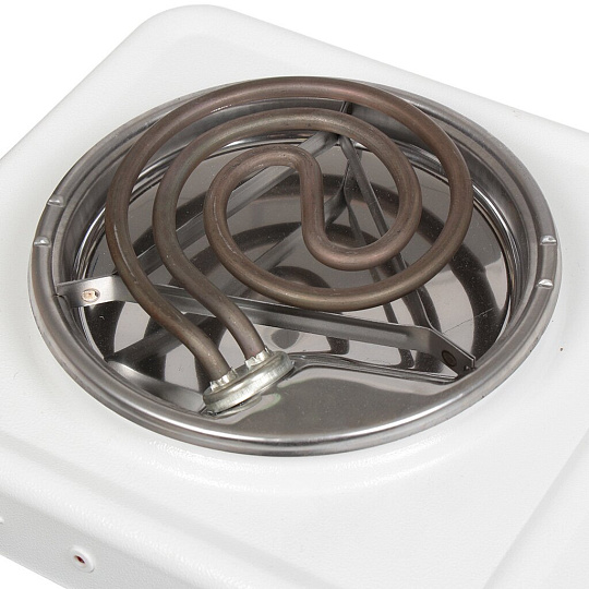 Плита электрическая Элтерм, Пскова-2, 2000 Вт, 2 конфорки, эмаль, механическая, переключатель поворотный, белая