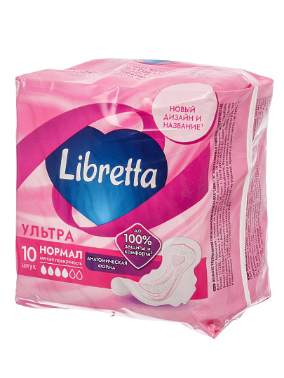 Прокладки женские Libretta, Ultra Normal, 10 шт, 107321