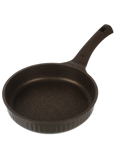Сковорода литой алюминий, 24 см, антипригарное покрытие, Kukmara, Stella, мокко, ссм240а