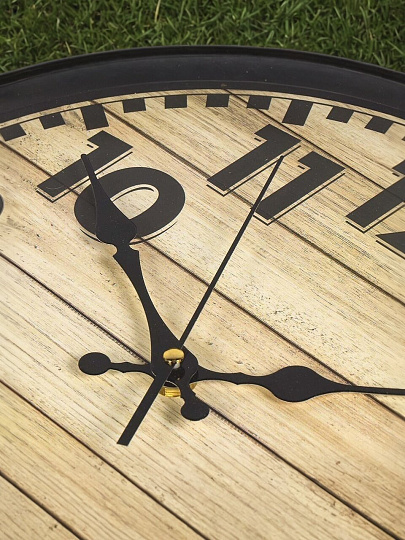 Часы настенные, кварцевые, 37 см, круглые, полимер, Y4-6865