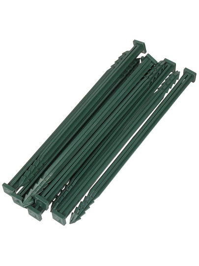 Колышек для бордюрной ленты, пластик, 15х30 см, 10 шт, хаки, Протэкт, К-300 Х
