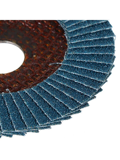 Круг лепестковый торцевой КЛТ1 для УШМ, LugaAbrasiv, диаметр 115 мм, посадочный диаметр 22 мм, зернистость ZK40, шлифовальный