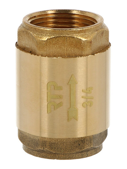Клапан обратный 3/4", г-г, индивидуальная упаковка, RTP