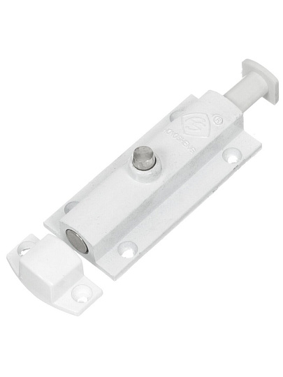 Шпингалет с кнопкой, Trodos, 205059, белый