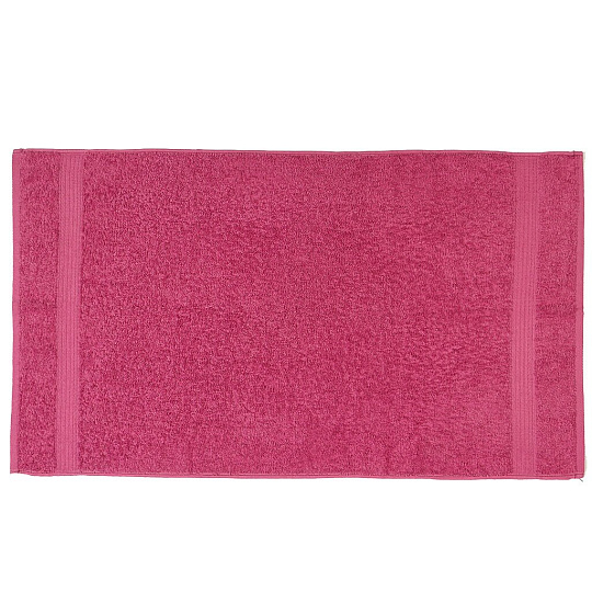 Полотенце банное 50х90 см, 100% хлопок, 375 г/м2, жаккардовый бордюр, Вышневолоцкий текстиль, брусничное, 704, Россия, К1-5090.120.375