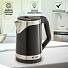 Чайник электрический Delta Lux, DL-1109, черный, 2 л, 1500 Вт, скрытый нагревательный элемент, пластик - фото 8