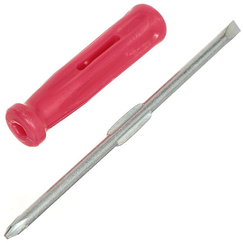 Отвертка комбинированная крестовая/прямой шлиц, НИЗ, SL PH, 1х6 мм, ручка пластиковая, 25818715