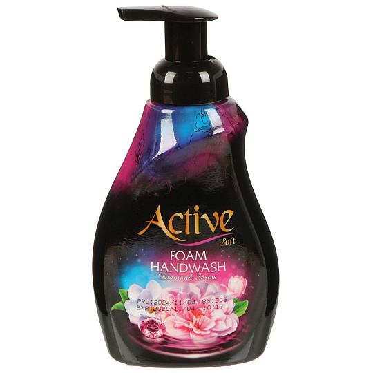 Мыло-пенка Active, Черный бриллиант, 500 мл