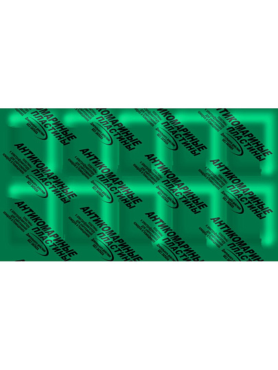 Репеллент от комаров, пластина, зеленые, без запаха, Оборонхим, 10 шт