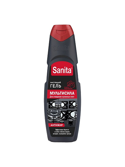Чистящее средство для кухни, Sanita, Антижир Мультисила, гель, 500 мл