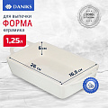 Форма для запекания керамика, 36.9х19х7 см, 2.15 л, прямоугольная, Daniks, Антарктида, Y4-7289