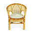 Мебель садовая Java, коньяк, стол, 84 см, 4 кресла, подушка песочная, 95 кг, 02/15 К - фото 5