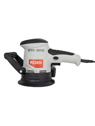 Эксцентриковая шлифовальная машина Ресанта, ЭШМ-125Э, 450 Вт, 125 мм, 13000 об/мин, регулировка оборотов