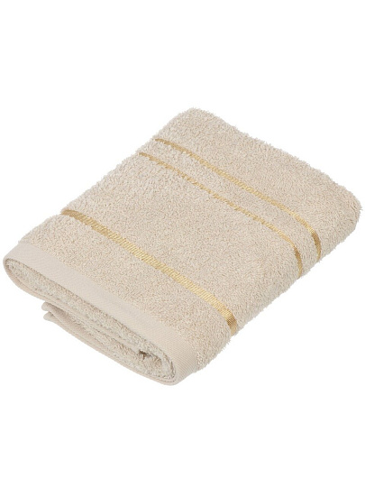 Полотенце банное 50х90 см, 100% хлопок, 420 г/м2, Азия, Silvano, песочное, Узбекистан