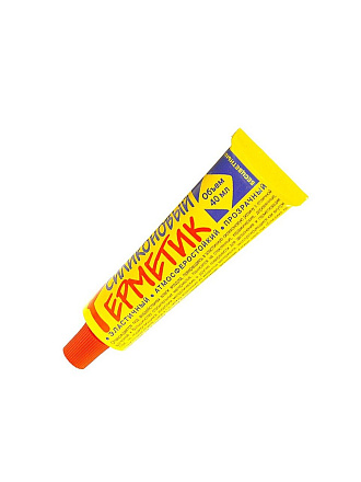 Герметик силиконовый, НовБытХим, 40 мл, бесцветный