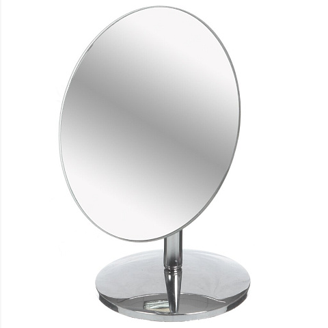 Зеркало настольное, 16 см, пластик, круглое, в ассортименте, 301192