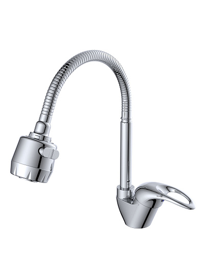 Смеситель для кухни, Potato, гибкий излив, с картриджем, хром, P58211
