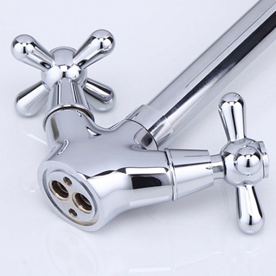 Смеситель для кухни, Frap, с кран-буксой, хром, F4025