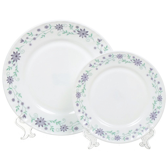 Сервиз столовый стеклокерамика, 19 предметов, на 6 персон, Olaff, Констанция, 130-21104