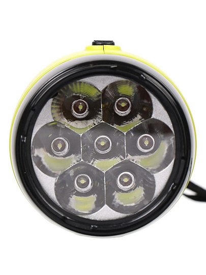 Фонарь ручной встроенный аккумулятор, ФАZА, AccuF2-L07-gn, зарядка от сети 220 В, пластик, зеленый, 2857873