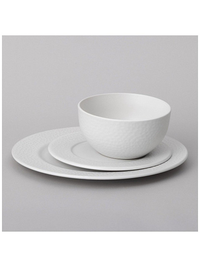 Сервиз столовый керамика, 12 предметов, на 4 персоны, Lefard, Saturn, 191-287, белый