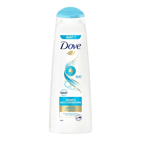 Шампунь Dove, Hair Therapy Интенсивное восстановление и объем, для поврежденных волос, 380 мл