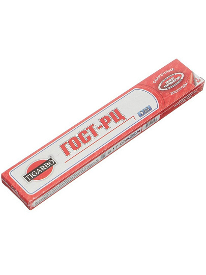 Электроды Tigarbo, ГОСТ-РЦ, 2.5 мм, 1 кг, картонная коробка