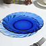 Тарелка обеденная, стекло, 21 см, круглая, Sea brim Saphir, 50186-06, синяя - фото 3
