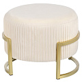 Пуф 42х42х31 см, велюр, до 110 кг, круглый, трансформер, бежевый, Элит, L030003 - фото 6