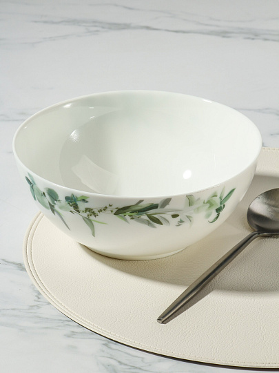 Салатник стеклокерамика, круглый, 20х8.3 см, 1500 мл, Эвкалипт, Daniks, LPKW80/K2301