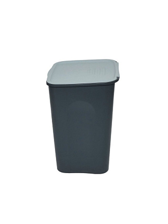 Бак пластик, 43 л, с крышкой, 34х34х51.5 см, квадратный, универсальный, серый, Verde, Norton, 38440