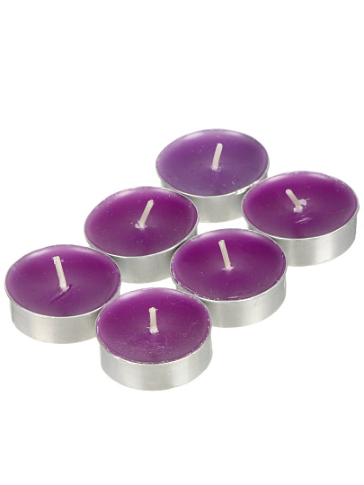 Свеча ароматическая, 6 шт, Черная смородина, с подвесом, 400 255