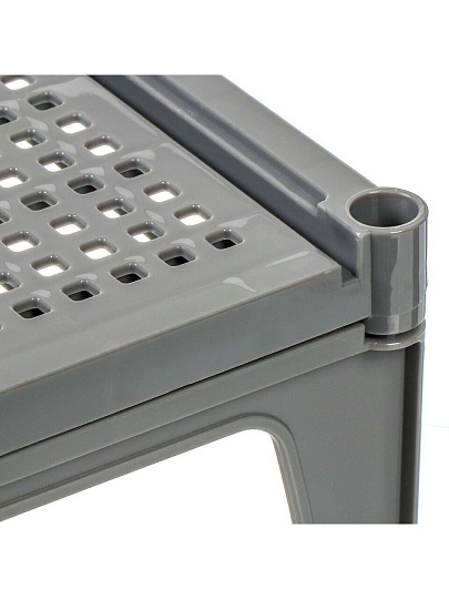 Подставка универсальная, пластик, 1 секция, 30х19х17 см, серая, Violet, Ротанг, 750018