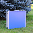 Стол складной металл, прямоугольный, 150х60х70 см, столешница МДФ, синий, Green Days - фото 2