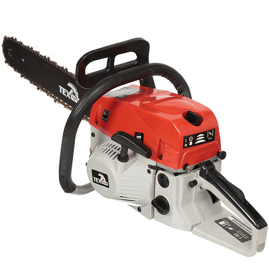 Пила цепная бензиновая, Техпром, 3.53 л.с., 2600 Вт, длина шины 45 см, шаг цепи 0.364 дюйм, 62 звена, ПЦБ-18/2600