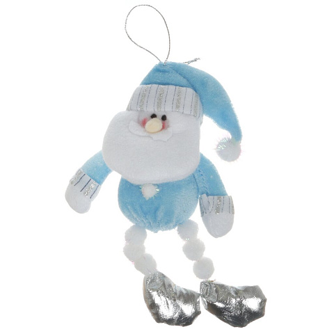 Елочное украшение Snowmen, Дед Мороз с ногами из снежков, 18 см, Е80325
