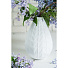 Ваза для сухоцветов керамика, настольная, 20 см, Капля, Y3-1279, белая - фото 3