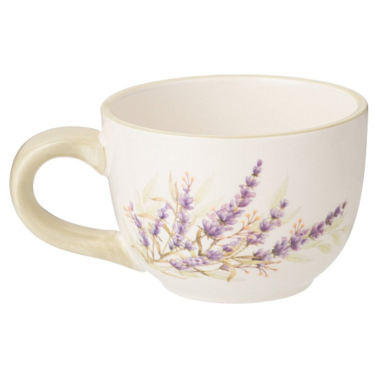 Чайная пара керамика, 2 предмета, на 1 персону, 220 мл, Agness, Душа Прованса, 358-2049, подарочная упаковка