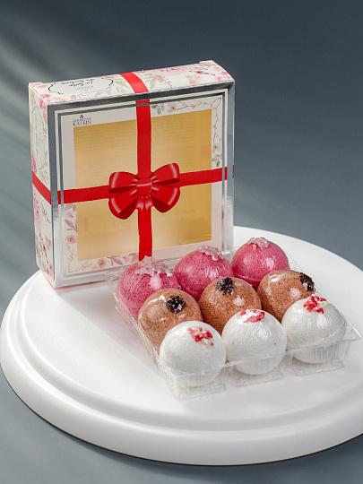 Набор бурлящих шаров для ванны Candy bath bar, La boite des bonbons, 9х40 г