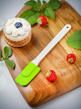 Лопатка кулинарная силикон, навеска, Daniks, YW-BR007-D/HD004-13