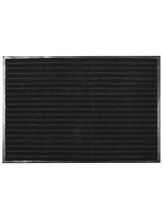 Коврик грязезащитный, 120х180 см, прямоугольный, резина, с ковролином, черный, Floor mat, ComeForte, XTL-7001
