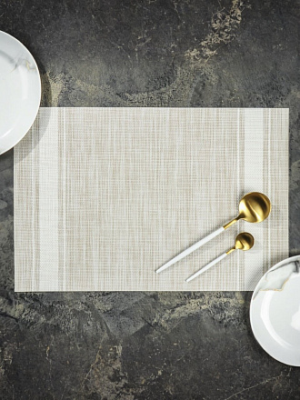 Салфетка для стола полимер, 45х30 см, прямоугольная, в ассортименте, Геометрия бордюр, Y4-3307