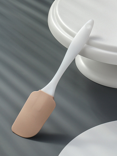 Лопатка кулинарная силикон-нейлон, 23 см, навеска, Daniks, Безе, Y4-9597