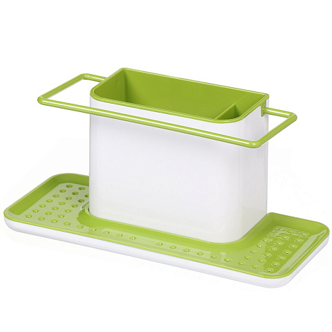 Сушилка для столовых приборов, пластик, 30х13х14 см, зеленая, MV19048