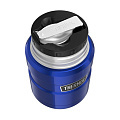 Термос для еды, нержавеющая сталь, 0.71 л, широкая горловина, Thermos, колба нержавеющая сталь, с ложкой, синий, 725721 - фото 2