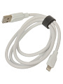 Кабель USB, Vixion, VX-08i, USB to Lightning 8-pin, 3.5 А, 1 м, 18W, усиленный, белый, GS-00028526 - фото 2